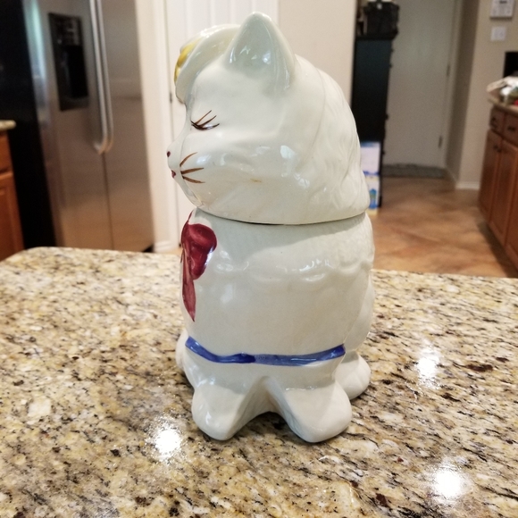 🍁Host Pick🍁VTG 50's Shawnee Puss N Boots Cat Cookie Jar  Pitcher Salt & Pepper - Picture 3 of 16